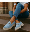 Mokasyny jasnoniebieskie