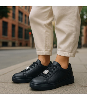 Sneakersy damskie -czarne