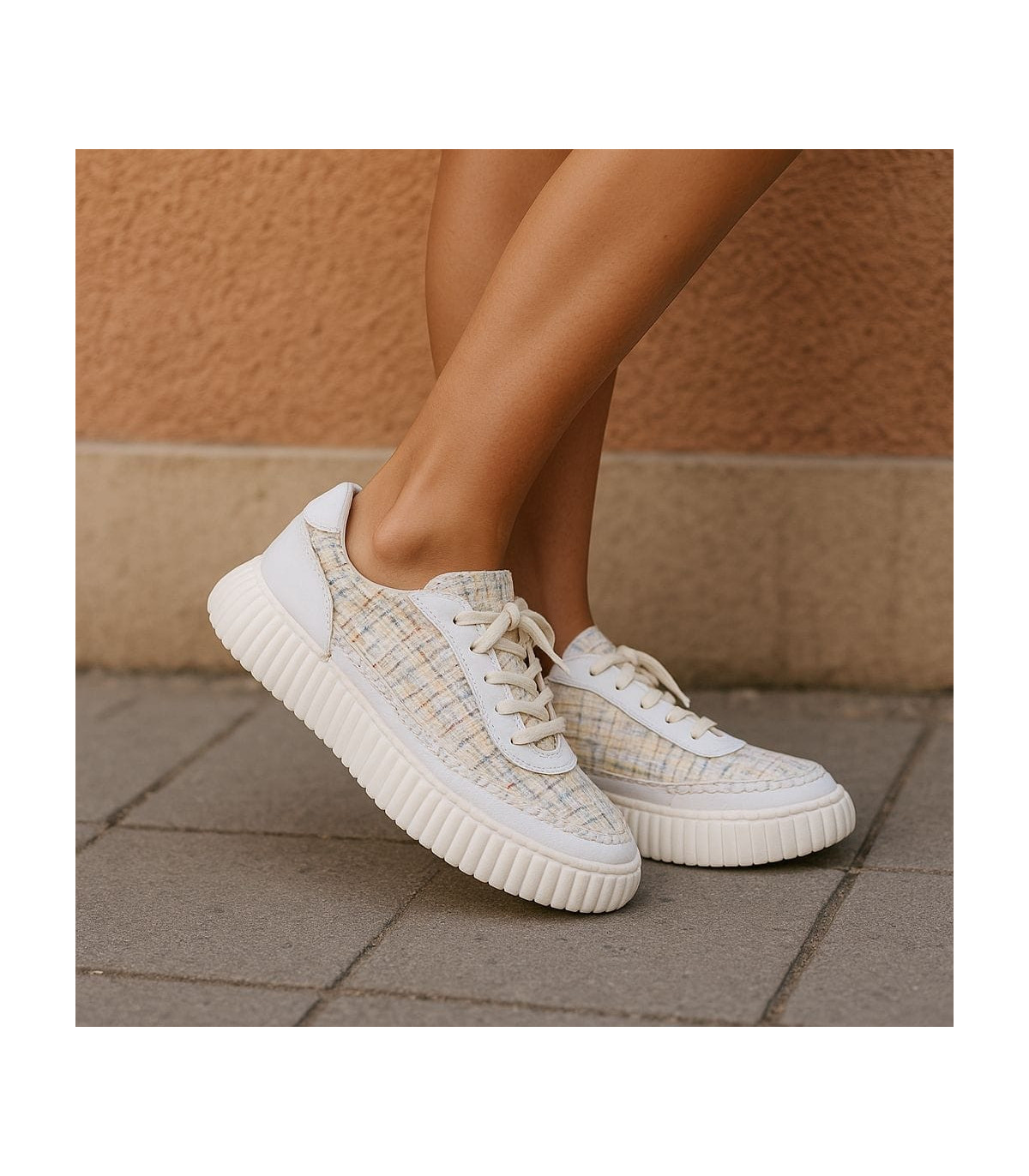 Sneakersy damskie -bialy