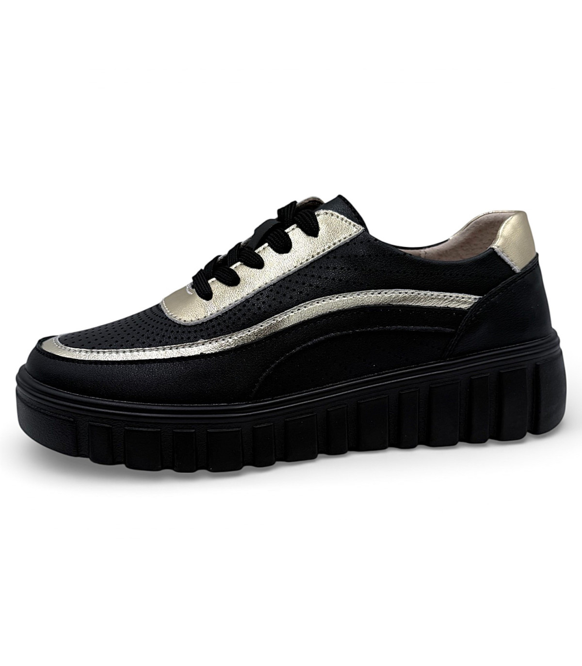 Sneakersy damskie -czarne