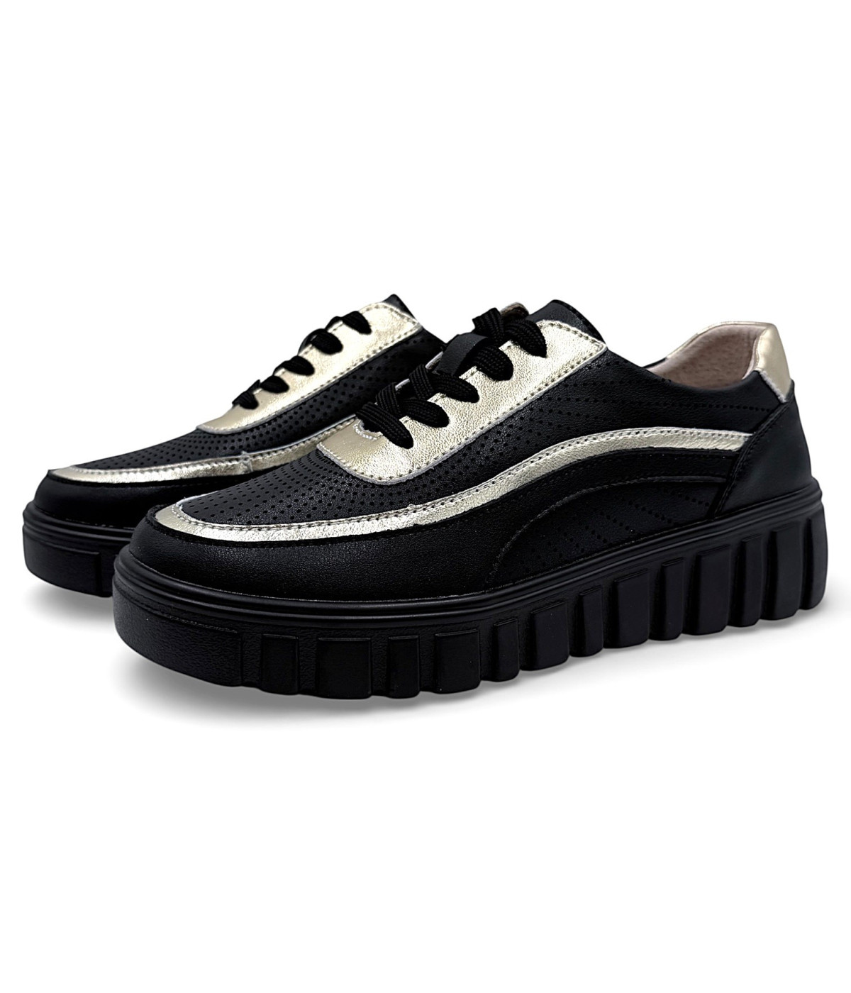 Sneakersy damskie -czarne