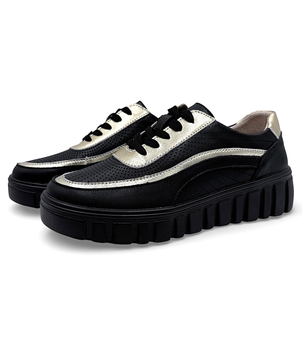 Sneakersy damskie -czarne