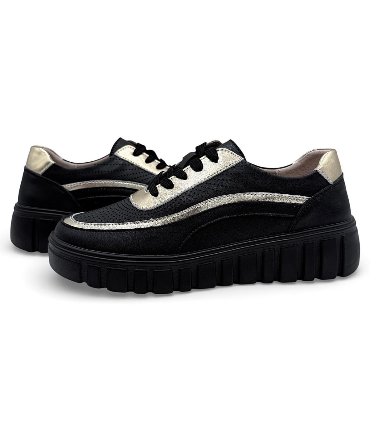 Sneakersy damskie -czarne