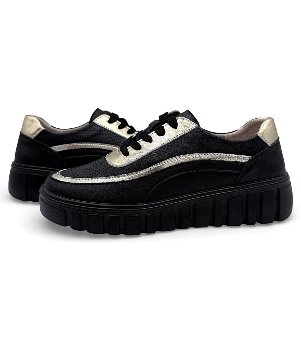 Sneakersy damskie -czarne