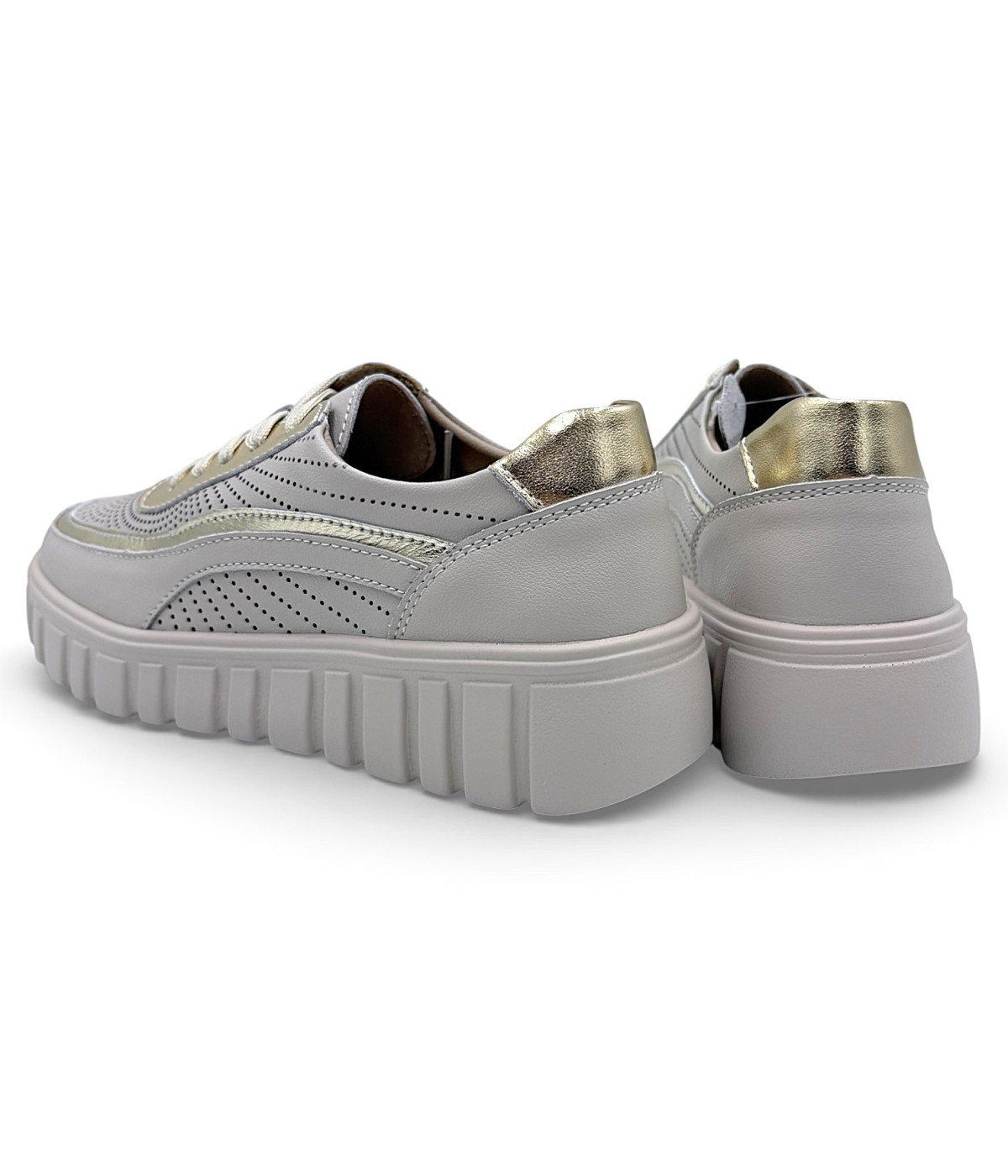 Sneakersy damskie -beżowe