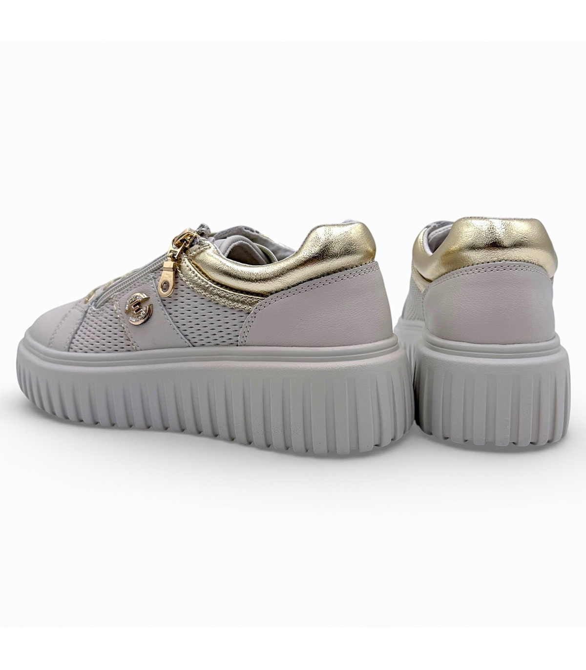 Sneakersy damskie -beżowe